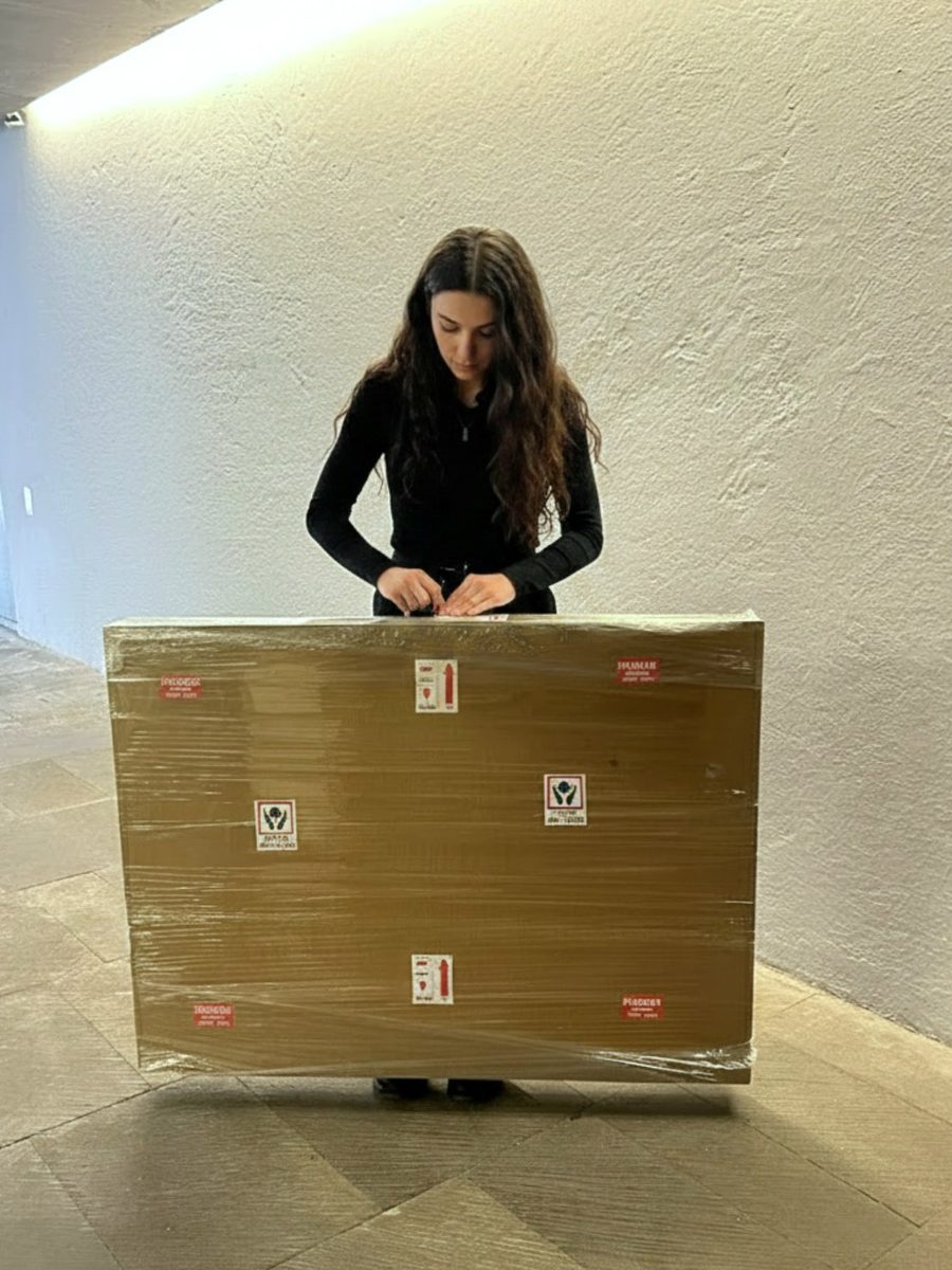 Preparación de embalaje para obra